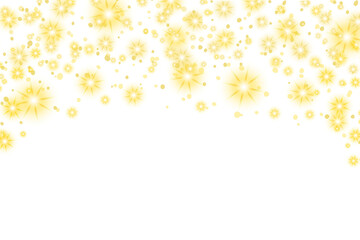 Wall Mural - golden shining stars and glowing dust png. bokeh star lights effect background. christmas glowing st