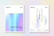 Minimalist Foil. Iridescent Pattern. Blue Gradient Flyer. Pastel Vector. Chrome Concept. Colourful Retro Template. Spectrum Fluid. Purple Minimalist Foil