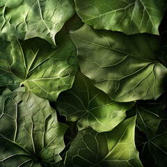 Close up green leaves