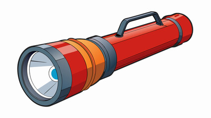 Aufkleber - A flashlight is a useful tool for when there is a power outage or when working in dark environments. Its small size and powerful beam provide. Cartoon Vector