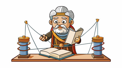 Poster - A historian is a storyteller weaving together threads of information and evidence to craft a cohesive and compelling narrative of the past. They have. Cartoon Vector