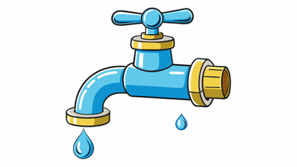 Poster - A leaky faucet Similar to a dripping faucet that can slowly add up to create a big mess debt can start small but can quickly accumulate and become. Cartoon Vector