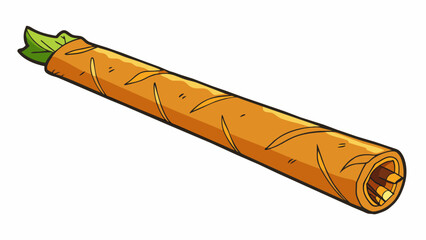 Aufkleber - A long slender tube made of paper and stuffed with dried leaves. It is often held between the fingers and brought to the lips where it is ignited and. Cartoon Vector