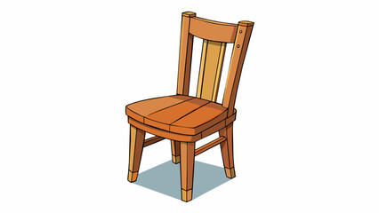 Poster - An old wooden chair with wobbly legs no longer able to support weight without the risk of collapsing.. Cartoon Vector
