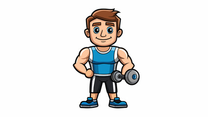 Poster - A personal trainer Similar to a personal trainer feedback can provide us with guidance encouragement and support as we work towards improving. Cartoon Vector