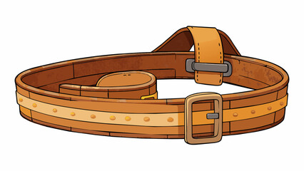 Poster - A set of heavyduty lifting ss made of thick leather with a soft suede lining for comfort. The ss have a unique buckle system that allows for quick and. Cartoon Vector