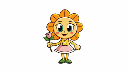 Poster - A sister is a sweet and fragrant flower spreading love and joy wherever she goes bringing beautiful colors to your life.. Cartoon Vector