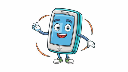 Poster - A television commercial showing a new phone model with a voiceover describing its sleek design crystal clear camera and longlasting battery. The. Cartoon Vector