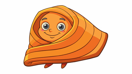 Poster - A warm and cozy blanket always ready to wrap you up in its embrace and make you feel safe and loved.. Cartoon Vector
