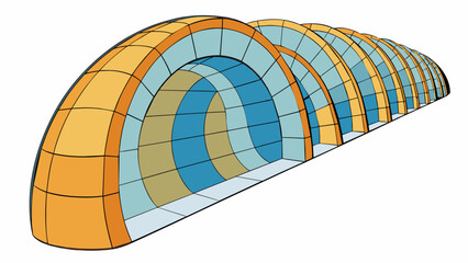 Aufkleber - a week is like a tunnel with seven sections representing each day. some sections may be dark and dif