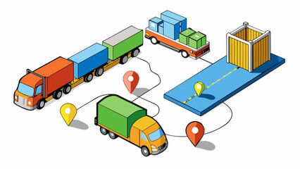 Fototapete - Before being shipped goods must be properly packaged and labeled to meet shipping regulations and ensure efficient handling. This includes using. Cartoon Vector
