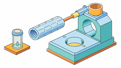 Poster - Blow molding In blow molding a hollow tube of plastic called a parison is heated and then inflated to fit the shape of a mold. Once cooled and. Cartoon Vector