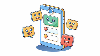 Aufkleber -  Easytouse messaging system for private interactions with other users. Cartoon Vector