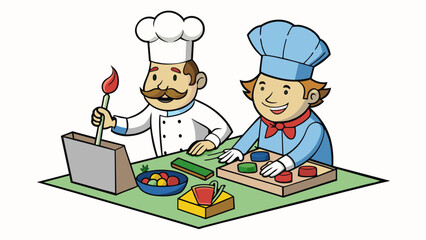 Poster - Like a chef a historian carefully selects and combines different ingredients to create a satisfying and wellbalanced historical analysis. They know. Cartoon Vector