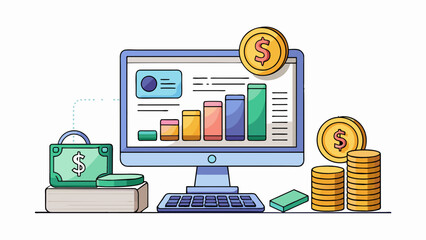 Poster - Online freelancing earnings This is the amount of money a person receives from doing freelance work on the internet such as writing graphic design or. Cartoon Vector