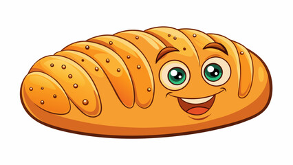 Aufkleber - The faint aroma of freshly baked bread evoking memories of happy times and enticing you to take a moment to savor the small joys in life.. Cartoon Vector