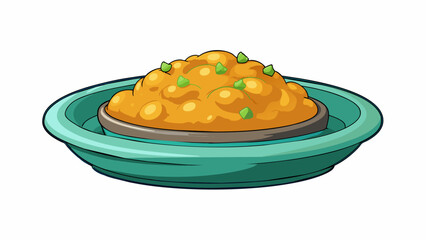 Poster -  This dish is the perfect comfort food for a chilly evening.. Cartoon Vector