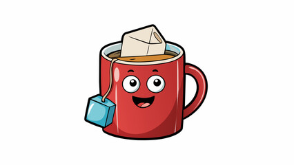 Poster -  While waiting for the water to boil place a tea bag of your choice into a mug.. Cartoon Vector