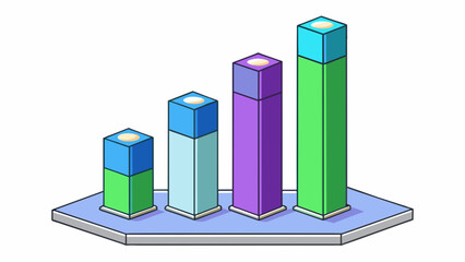 Aufkleber - A bar graph comparing the literacy rates of three countries. The bars are colorcoded with the first countrys bar as blue the second as green and the. Cartoon Vector