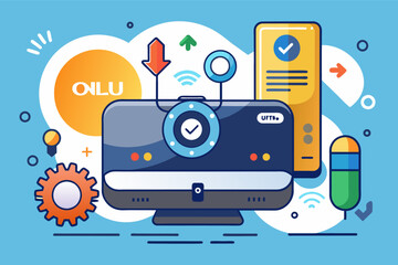 Aufkleber - self-upgrading onu device that automatically downloads and installs the latest firmware