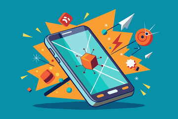 Aufkleber - self-healing phone screen that instantly repairs any scratches or cracks