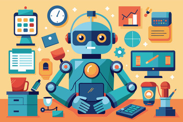 Aufkleber - robotic assistant that learns your daily routines and anticipates your needs