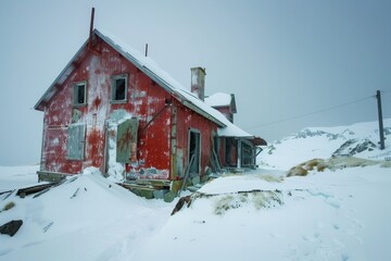 Sticker - Abandoned survey station, Antarctica