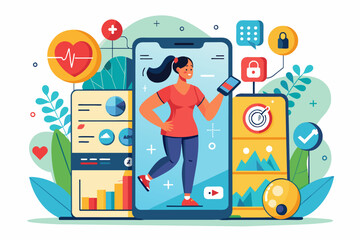 Aufkleber - phone that analyzes your health metrics and provides personalized fitness recommendations