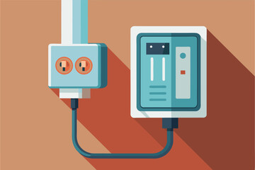 Poster - An ONU device or electrical switch integrated into a wall outlet for a clean and unobtrusive presence