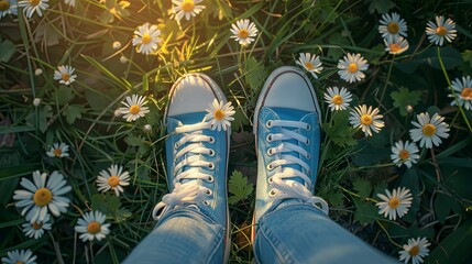 shoes and flowers