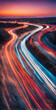 Abstract photography showcasing a drive road, emphasizing blur and soft focus, capturing movement and dynamism