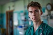 © NikoG - Portrait of a young male doctor in a hospital