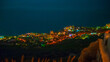 Blurred background, lanterns and illumination of the night city.