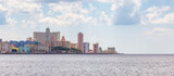 Fototapeta  - Old Havana City, Capital of Cuba, Ocean Coast. Cloudy Day