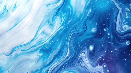 The abstract picture of the two colours between blue and white colour that has been mixing with each other in the form of the ink or liquid to become beautifully view of this abstract picture. AIGX01.