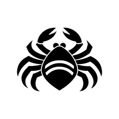 Wall Mural - black and white crab
