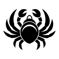 Wall Mural - black and white crab