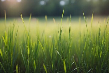 green grass and sun