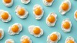 © Denys - Seamless pattern of sunny side up eggs