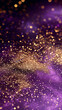 © Orkidia - Purple and gold glitter background design