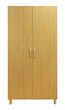 High wooden wardrobe closet cabinet furniture. Modern home concept design.