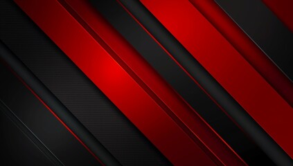 Poster - black red abstract background, diagonal lines, metallic textures, dark tones, corporate techthemed d