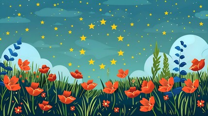 Poster - Banner for Memorial Day, May 8, Europe Day.1945 is the day of the unification of Europe after the Second World War. Anniversary of the creation of the European Union
