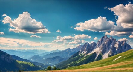 Wall Mural - Summer mountain landscape