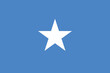 National flag of Somalia original size and colors vector illustration, Calanka Soomaaliya or Somali flag designed by Mohammed Awale Liban, Somali Republic flag
