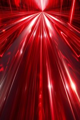 a red light streaks through a dark background in this abstract image, ai