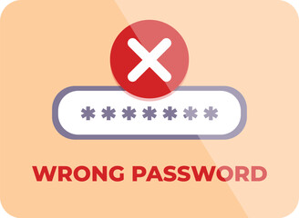 Poster - Sign error protect icon cartoon vector. Note steal alert. Service denied
