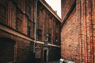 Poster - Medieval narrow street in the ancient city	