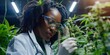 woman growing cannabis Generative AI