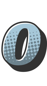Comic Halftone Alphabet Letter and Number